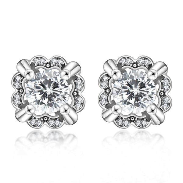 1.0CTTW D Color Moissanite Earrings 925 Sterling SilverEarrings