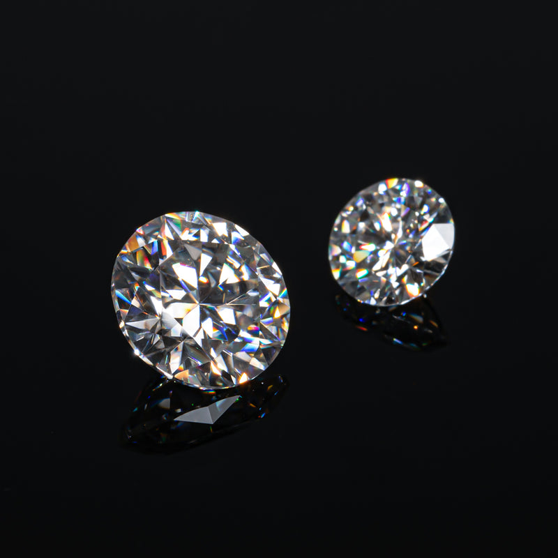 Round Cut Moissanite Diamond With GRA Certificate (D Color / F Color)
