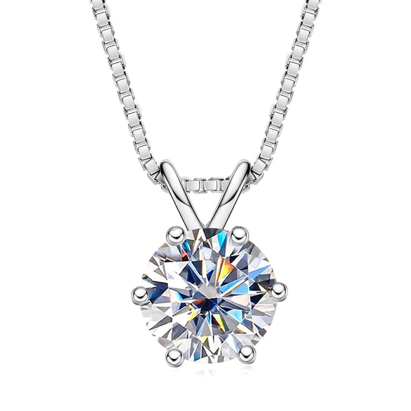 1.0/3.0CTTW D Color  Moissanite 18K Gold Plated  Pendant Necklace